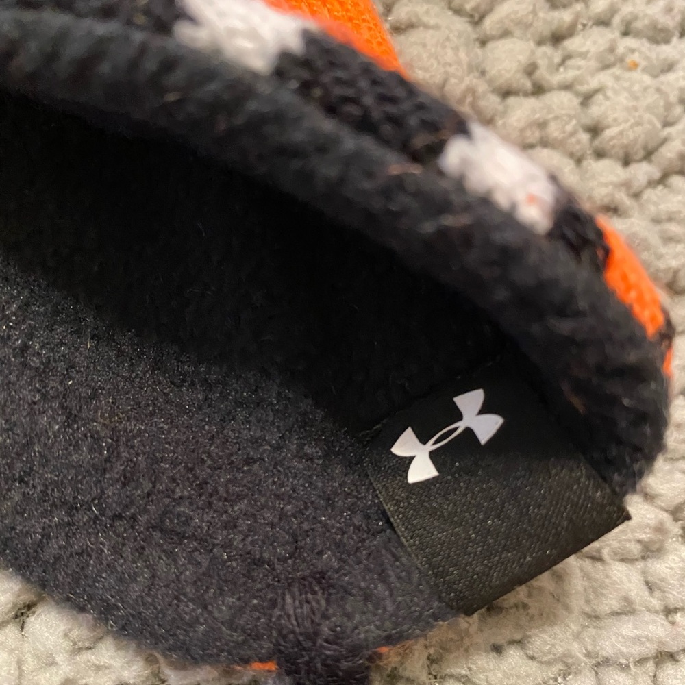 Under Armour Tiger ColdGear Orange Black Hat M 4-6 - Picture 4 of 9